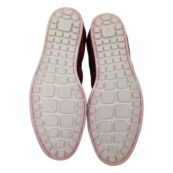 Ionic Epic Rover Shoes Mens Maroon Velvet Fabric Slip On Lightweight Size 8.5 - Picture 8 of 12